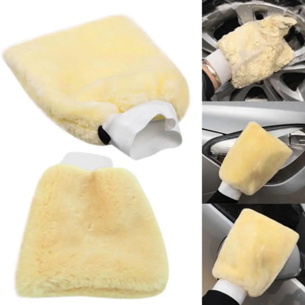 

Microfiber Car Wash Gloves Imitation Wool Soft Thickened Car Clean Mitt Double-faced Waterproof Glove Washing Supplies