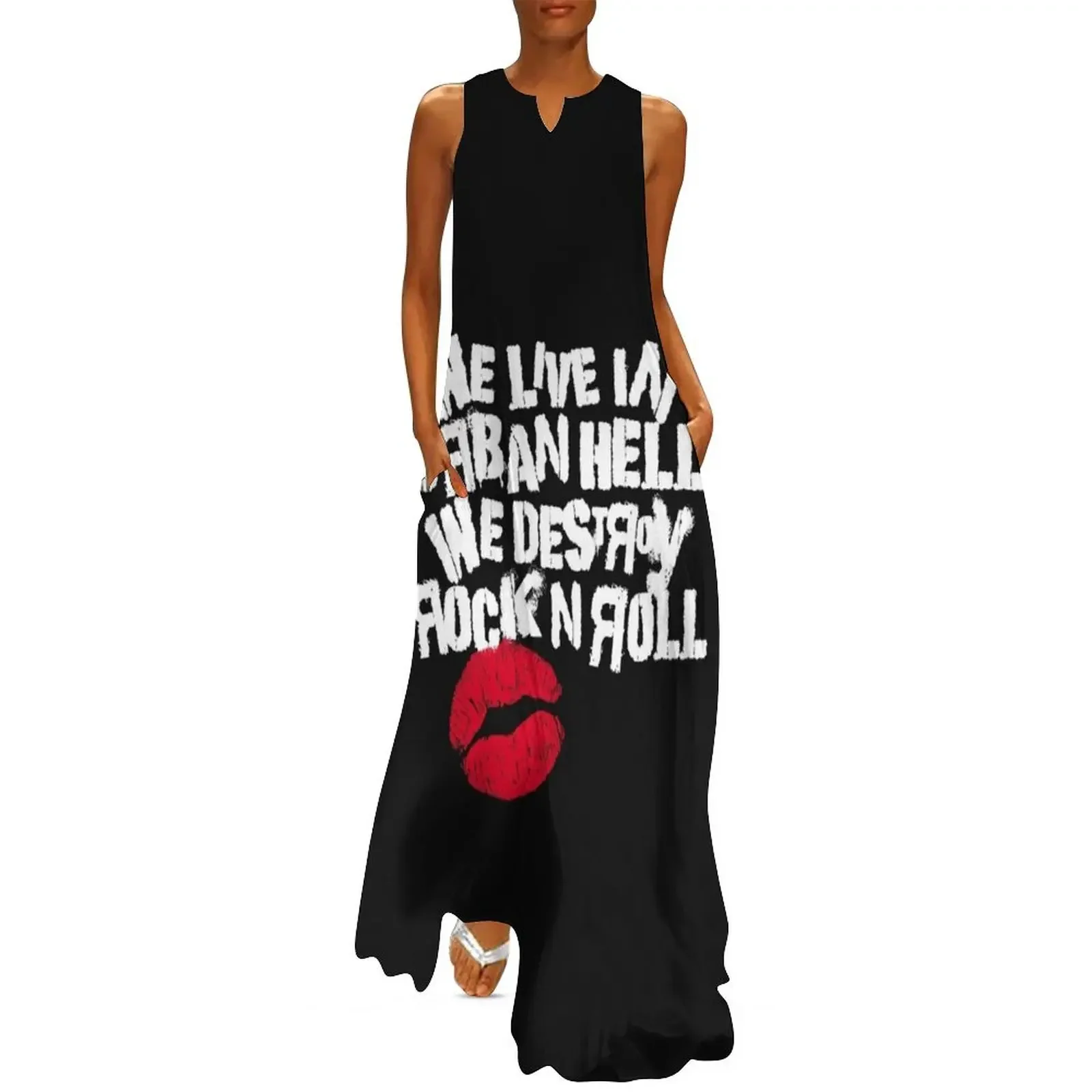 

Urban Hell - White Long Dress long dress women summer Women's summer suit clothes for women Dress