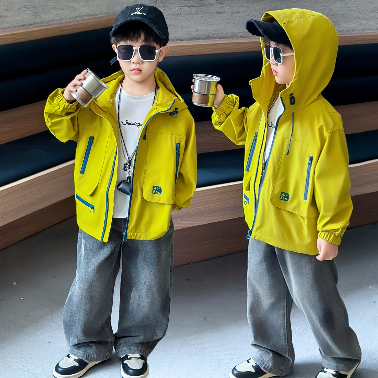 

Teen Boys Hiking Coat Child Jacket Ages 4-14Y Kids Active Protection Jacket Baby Boys Autumn Winter Fishing Running Outdoor Coat