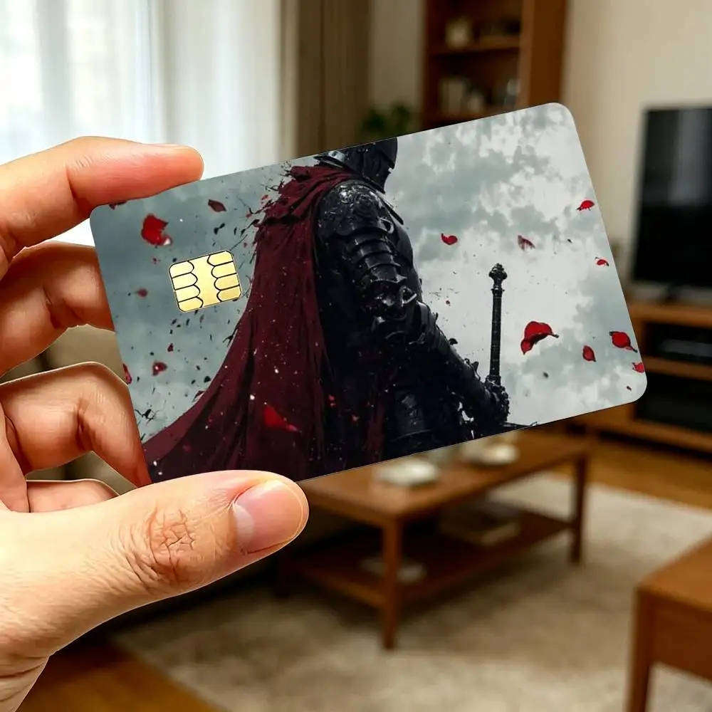 Middle Ages European Knight High‑Def Game Chip Decals Credit Card Tiny Waterproof Vinyl Decor Practical Present