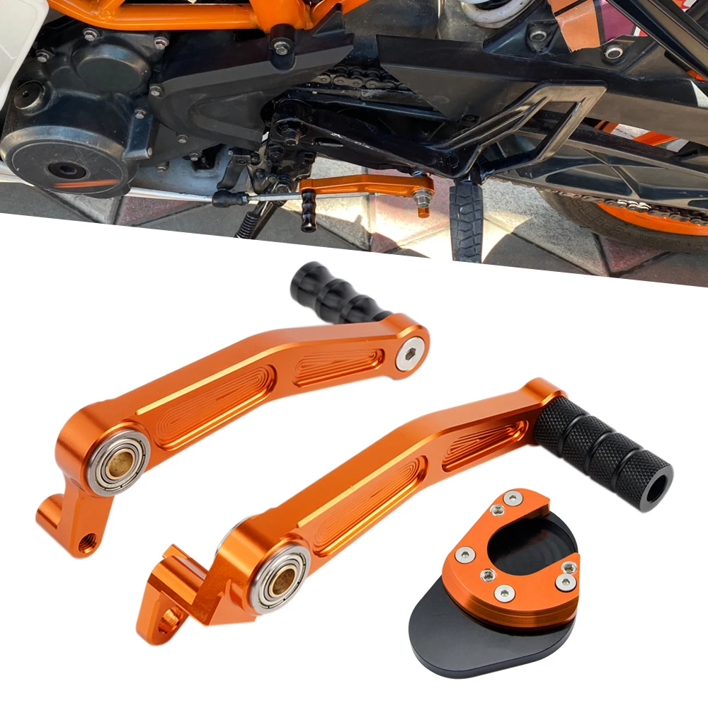 For KTM 125 Duke 200 Duke 390 Duke Brake Lever Foot Pedal Gear Shift Levers for KTM RC125 RC250 RC390 Side Stand Enlarger Plate