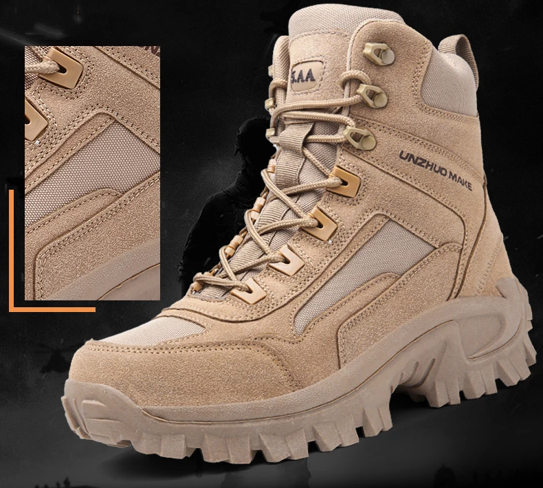 Neue männer Stiefel Taktische Schuhe Outdoor Turnschuhe Wanderschuhe Bergsteigen Walking Jogging Stiefeletten Botas Cuturno Masculinas – Detail 3