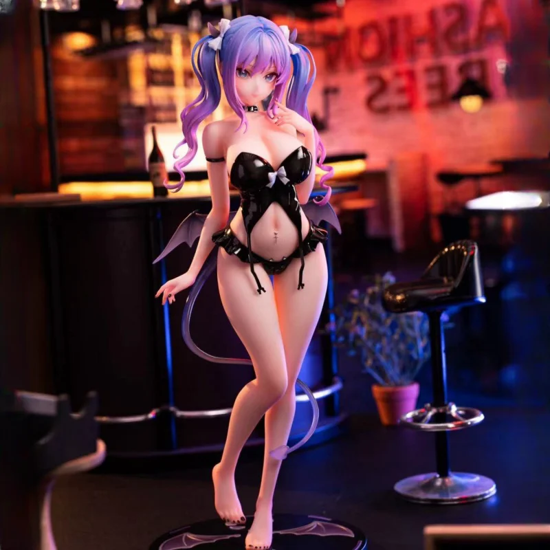 28cm Original Glowing Little Succubus Momoko 1/6 Momoroser Girls Toys Anime Pvc Action Figure Toy Game Collectible Model Doll