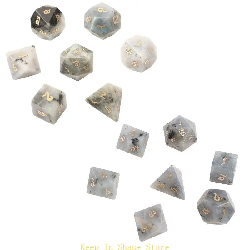 

U1JC Natural Multi-Faceed Различные размеры цифровые цифровые кости кости