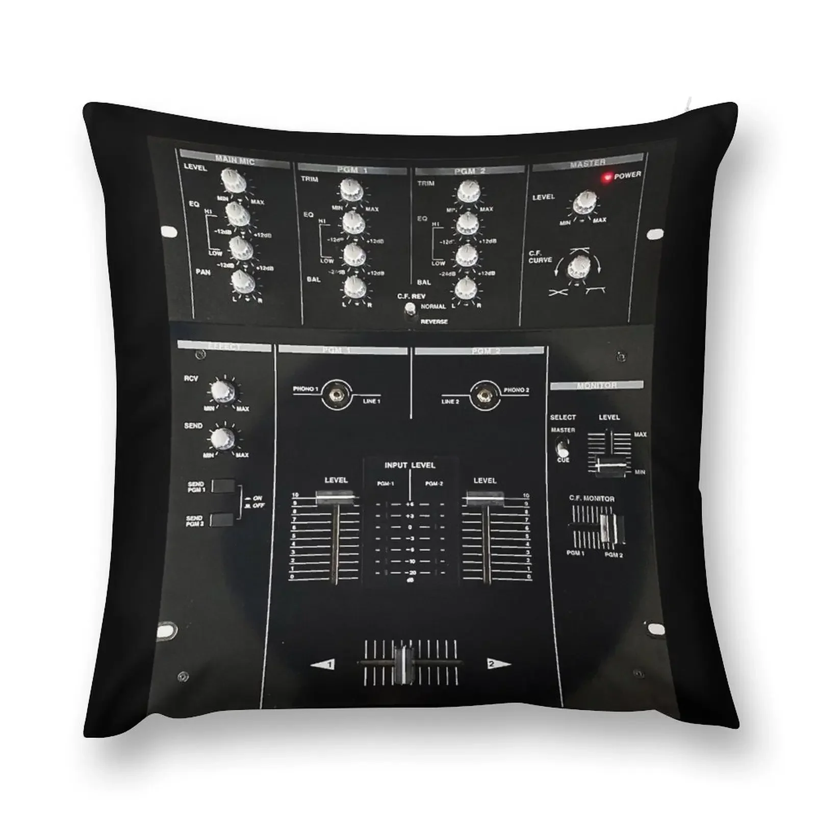 

DJ Mixer 05 Black Throw Pillow Luxury Pillow Case Cushions Cover christmas decorations 2025 Cushion Cover For Sofa pillow