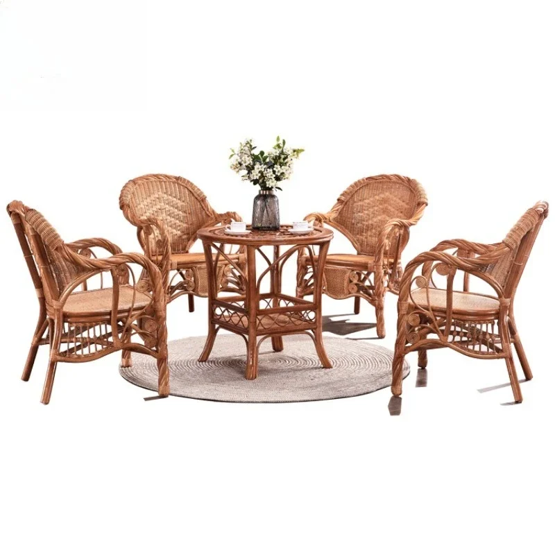 

three-piece five-piece balcony small table and chair casual coffee table household combination