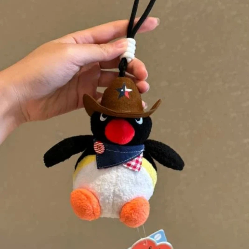 ピンクペンギンぬいぐるみキーホルダーかわいいペンギン人形バックパックペンダントクリエイティブ動物人形キーホルダー女の子クリスマスバッグアクセサリー