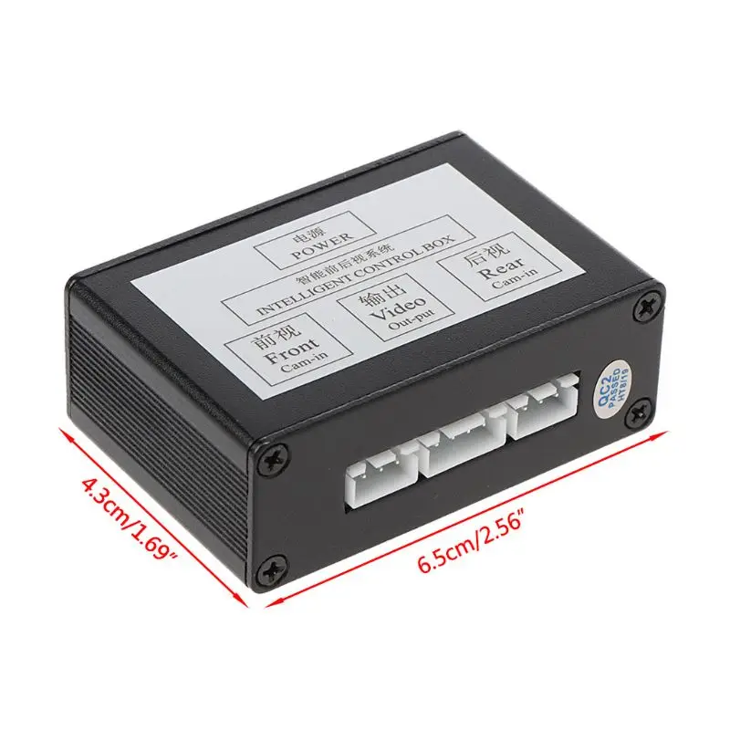 Front And Rear View With Manual  Two-Way Control Box Channel Converter Car Parking Camera Video Reversing System M76E