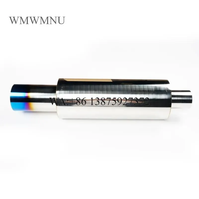 Wmwmnu Stainless Steel Fiber FMF Tuning Tip Cutout Exhaust Hood for Bike Compatible with Kia Centrifugal