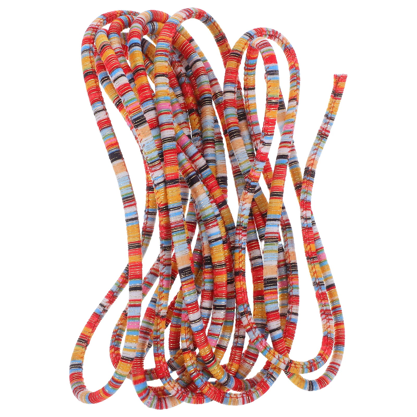 

Ethnic Style Fabric Rope Cord for Diy Jewelry Making Accessories Handmade Crafts Hair Tie Necklace Traditional Pattern Woman