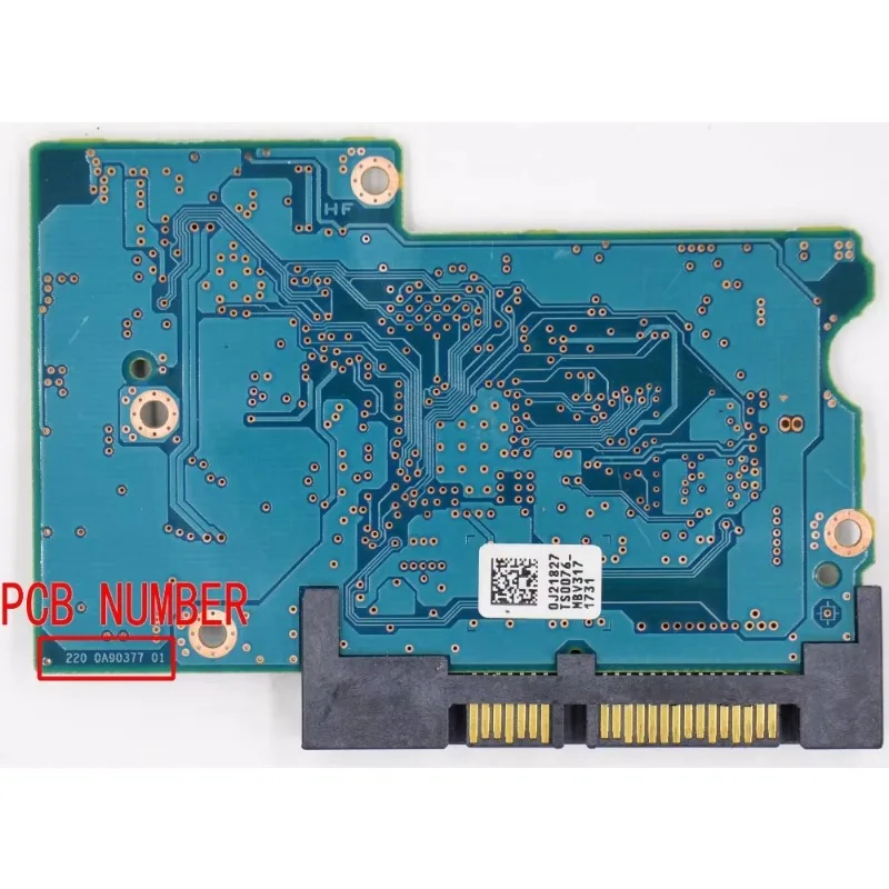 220 0A90377 01  , 110 0A90377 01/ Hitachi hard disk circuit board / LSI 60450 / Stickers : 0J21827 / DT01ACA050