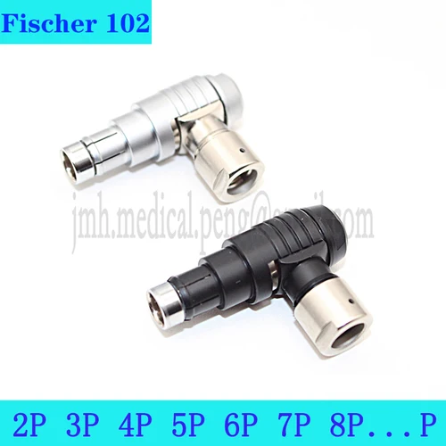 Imagen 1 del producto Conector de Metal de aviación impermeable IP68, enchufe macho de ángulo recto, autobloqueo, Push-pull, Compatible con Fisher 102 0F 2 3 4 5 7 9Pin