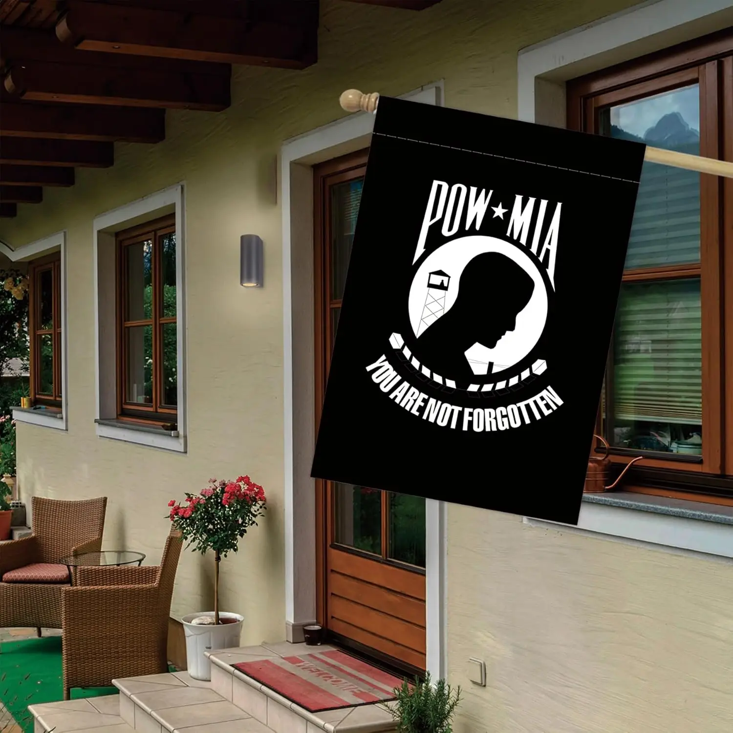 28 x 40 IN Pow Garden Flag You Are Not Forgotten Garden Flag Indoor Outdoor Decoration Garden Yard Decoration IIK AAL HHM WZ yyi