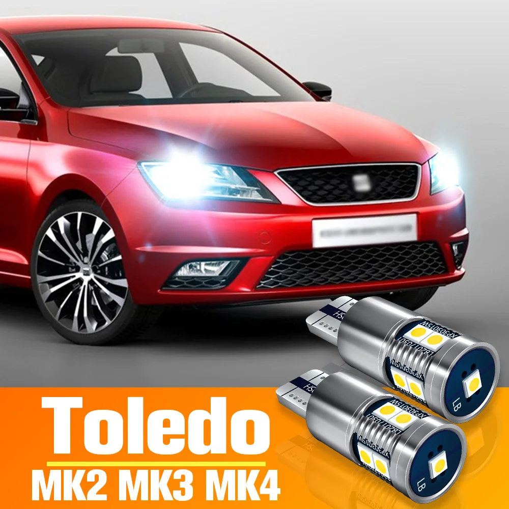 

2 шт. светодиодный парковочный фонарь для Seat Toledo 2 MK2 1M 3 MK3 5P 4 MK4 KG аксессуары лампы 1998-2019 2014 2015 2016 2017 2018 клиренс