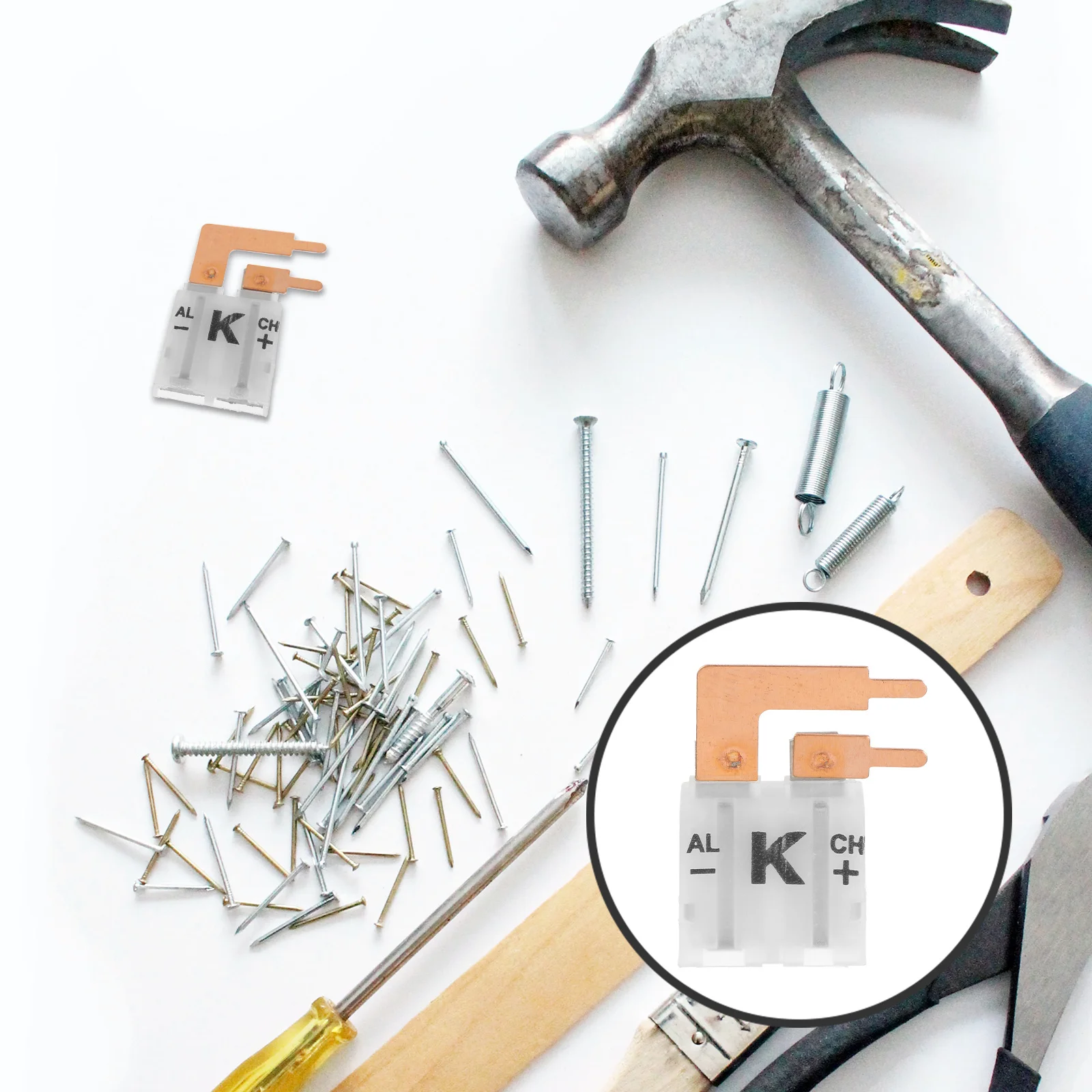 

Right Angle K Type Thermocouple Plug Connector High Precision Plastic Body Heat Resistant Industrial Use Reliable