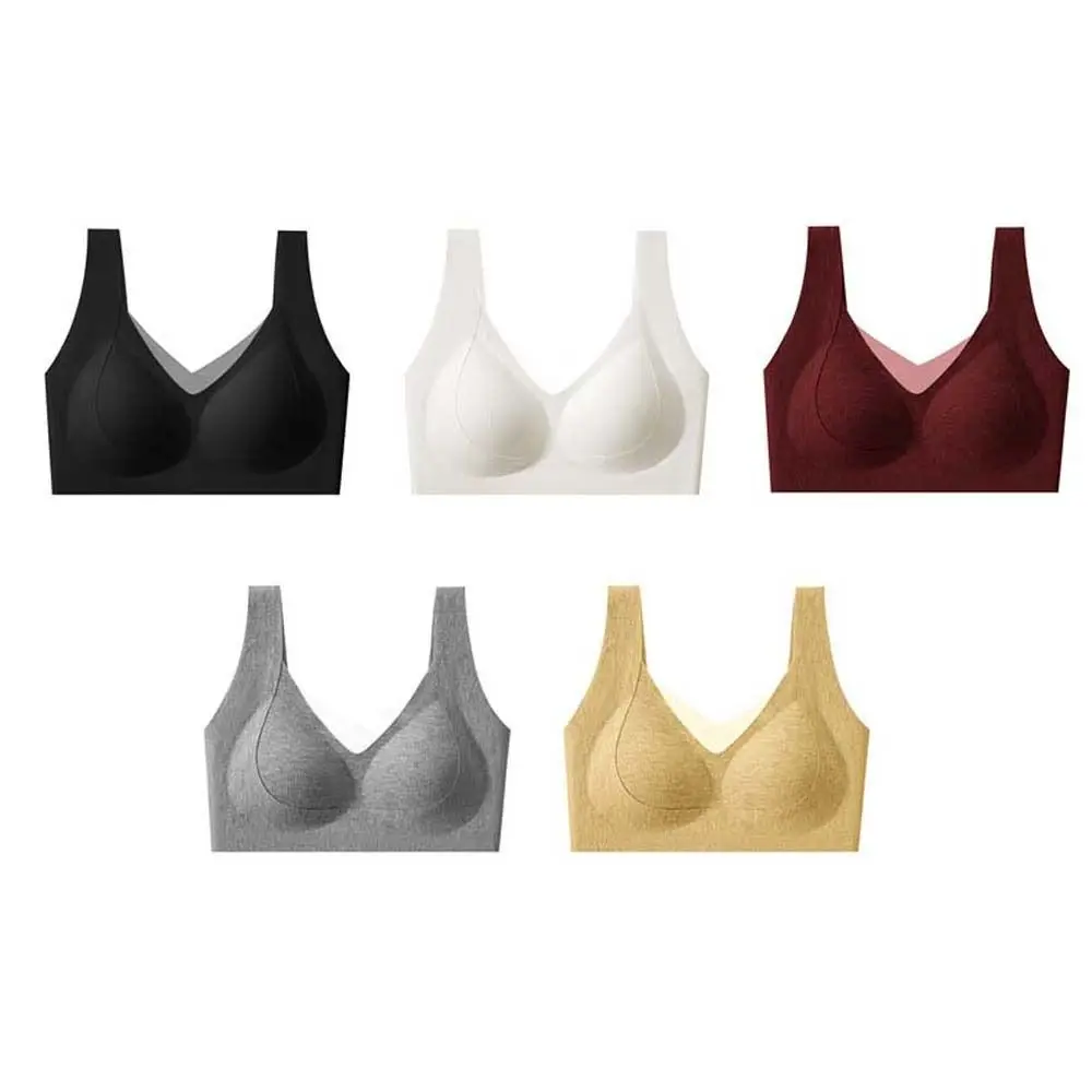 مريحة شبكة الخامس الرقبة اللاسلكية العميق الخامس الصدرية إغلاق المناسب مكافحة ترهل رفع الملابس الداخلية الملابس الداخلية للصدمات سلس حمالات الصدر الرياضة