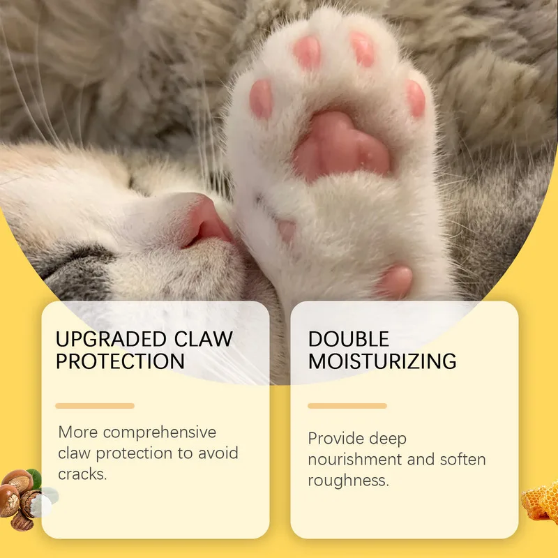 6 قطعة مجموعة الحيوانات الأليفة باو الوسادة مرهم عصا لطيف ترطيب الرعاية القطط الكلاب الاستخدام المنزلي يحمي مخلب منصات الحيوانات الأليفة الاستمالة