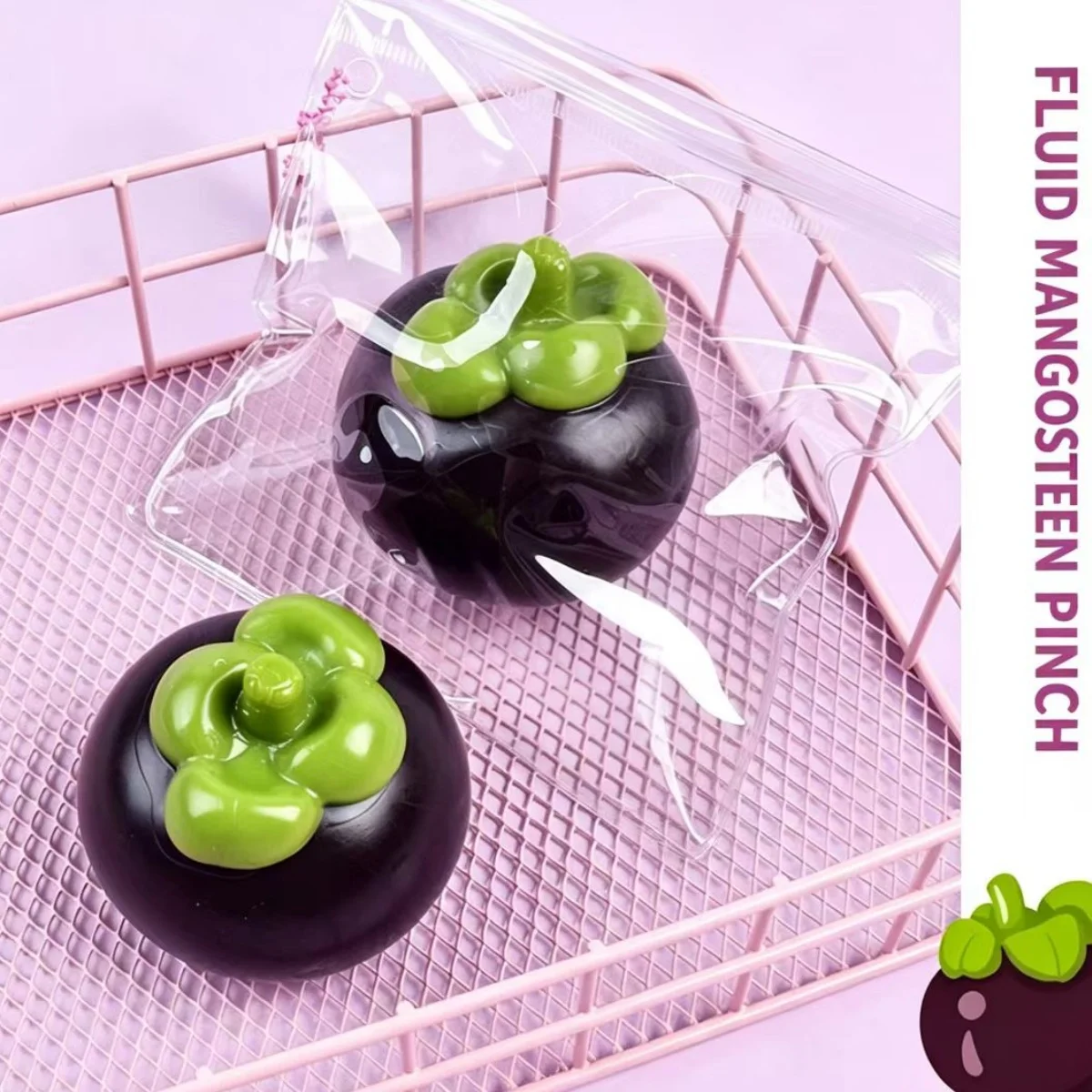 Mangosteen Squishy Fidget Toy Building Block Filling No Rebound Squeeze Toy ASMR Sensory Anti Stress Toys for Adults