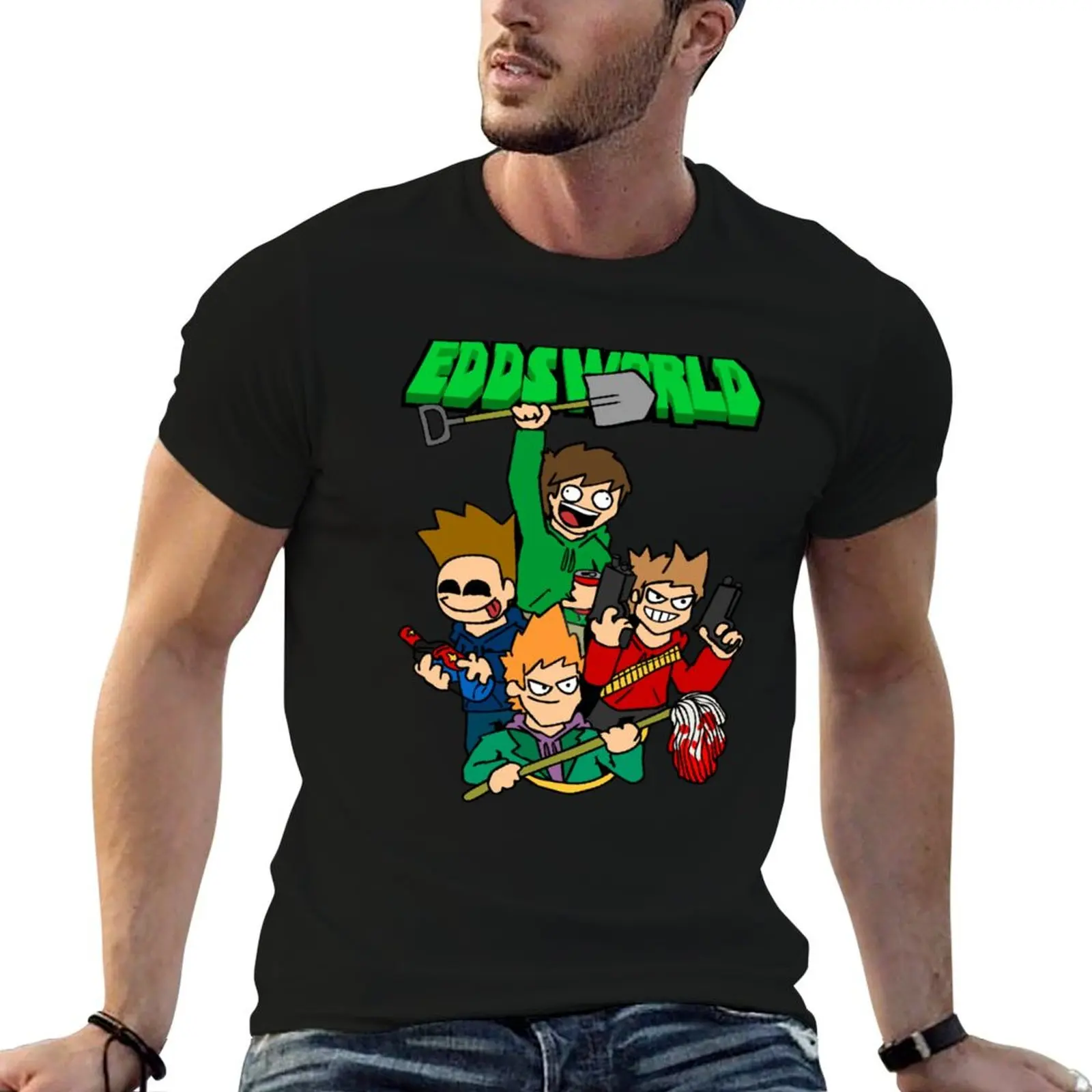 

man shirts t casual eddsworld T-Shirt man for funny t shirt graphic