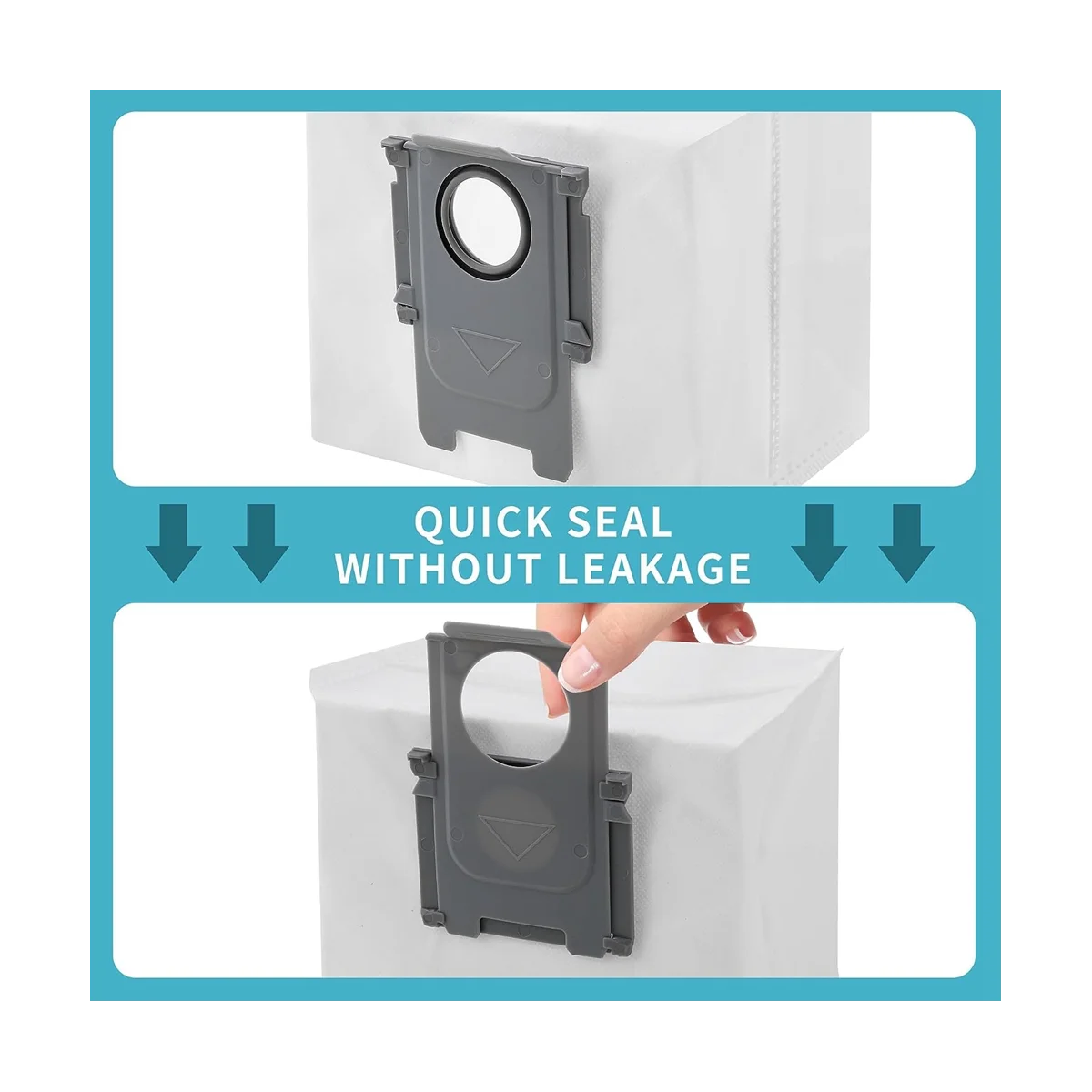 مكنسة كهربائية حقيبة استبدال ل Roborock ، أكياس الغبار ، S8 زائد ، S8 برو الترا ، S7 MaxV الترا ، Q5 ، Q5 + ، Q7 زائد ، Q7 ماكس زائد ، 12 قطعة