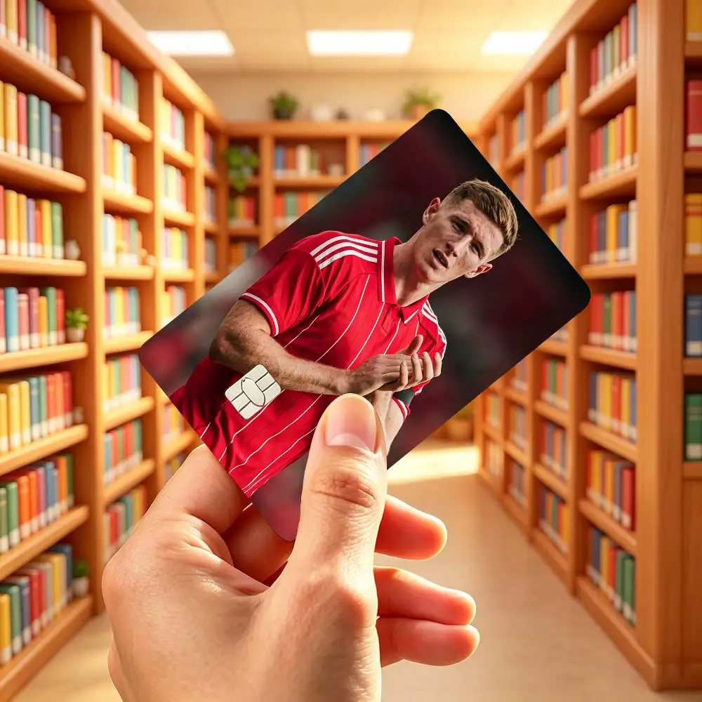 Football Star E-Elliot Anderson Credit Card HD Stickers Game Card Decal Small Chip Waterproof Sticker Gift