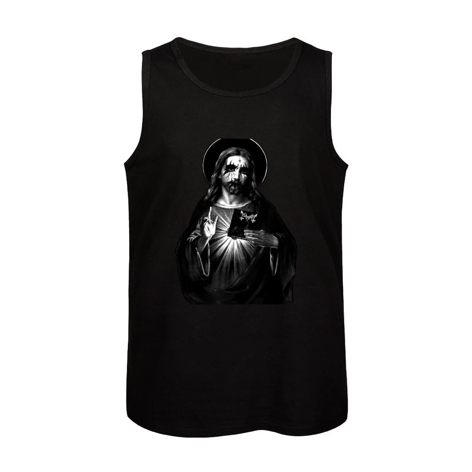 Kvlt Jesus Christus Tank Top Basketball Fitness Gym Shirt Mann