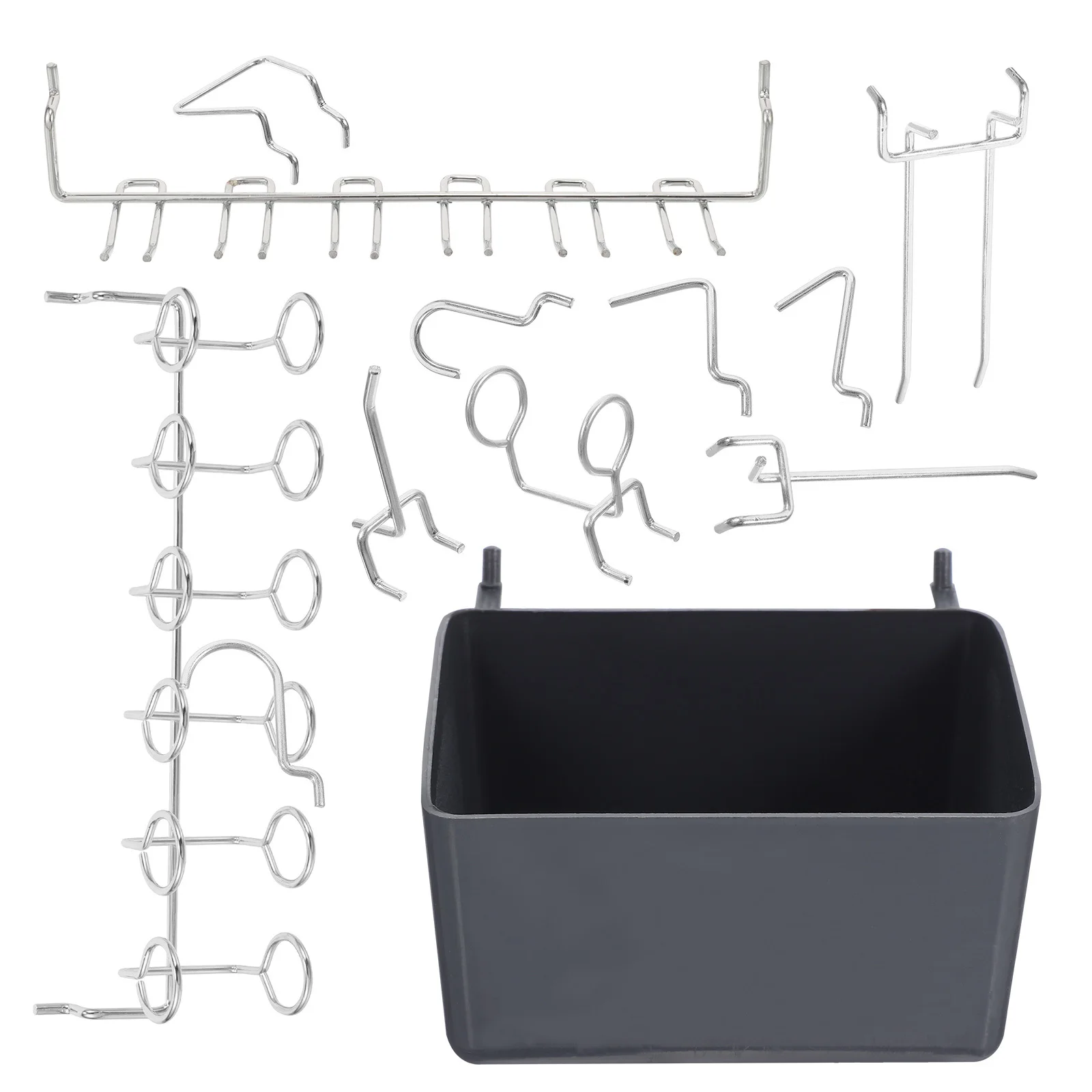 80 قطعة Pegboard السنانير صناديق مجموعة أدوات متعددة الاستخدامات منظمة المرآب ورشة عمل السنانير ل Pegboard جدار الوتد مجلس الملحقات