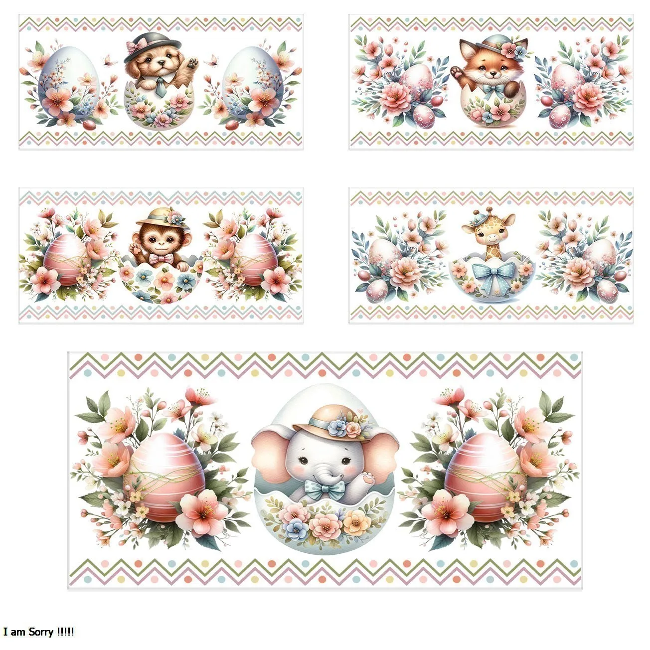 

Cute animals series easy peel waterproof DIY Decals Retro Beauty 3D transfers uvdtf crystal sticker 16oz uv dtf cup wraps