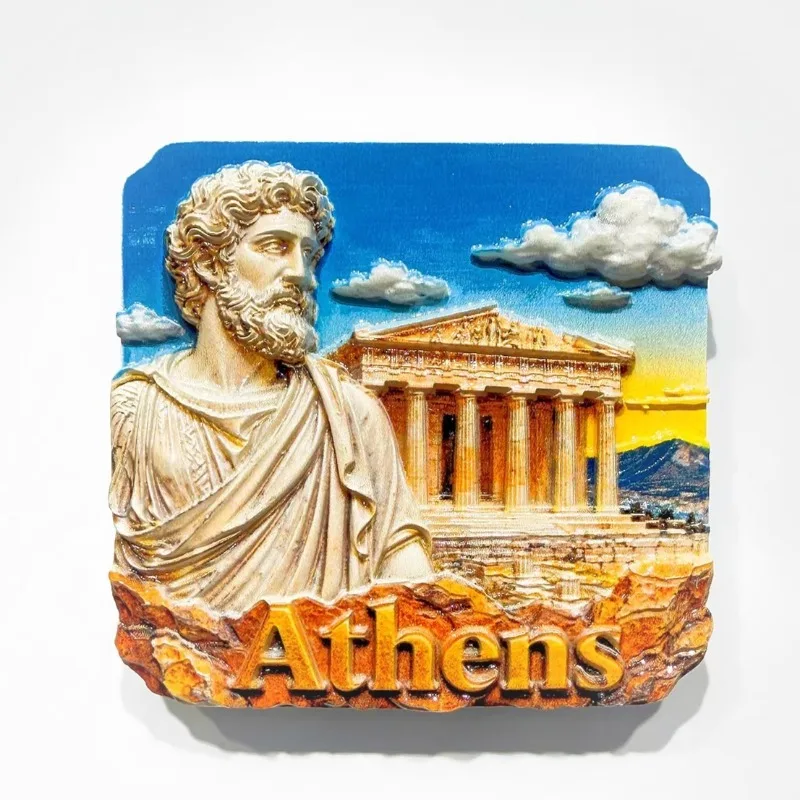 Greece Travelling Fridge Magnets Athens Crete Santorini Tourism Souvenirs Fridge Stickers Greek Mythology Wedding Gifts Ornament