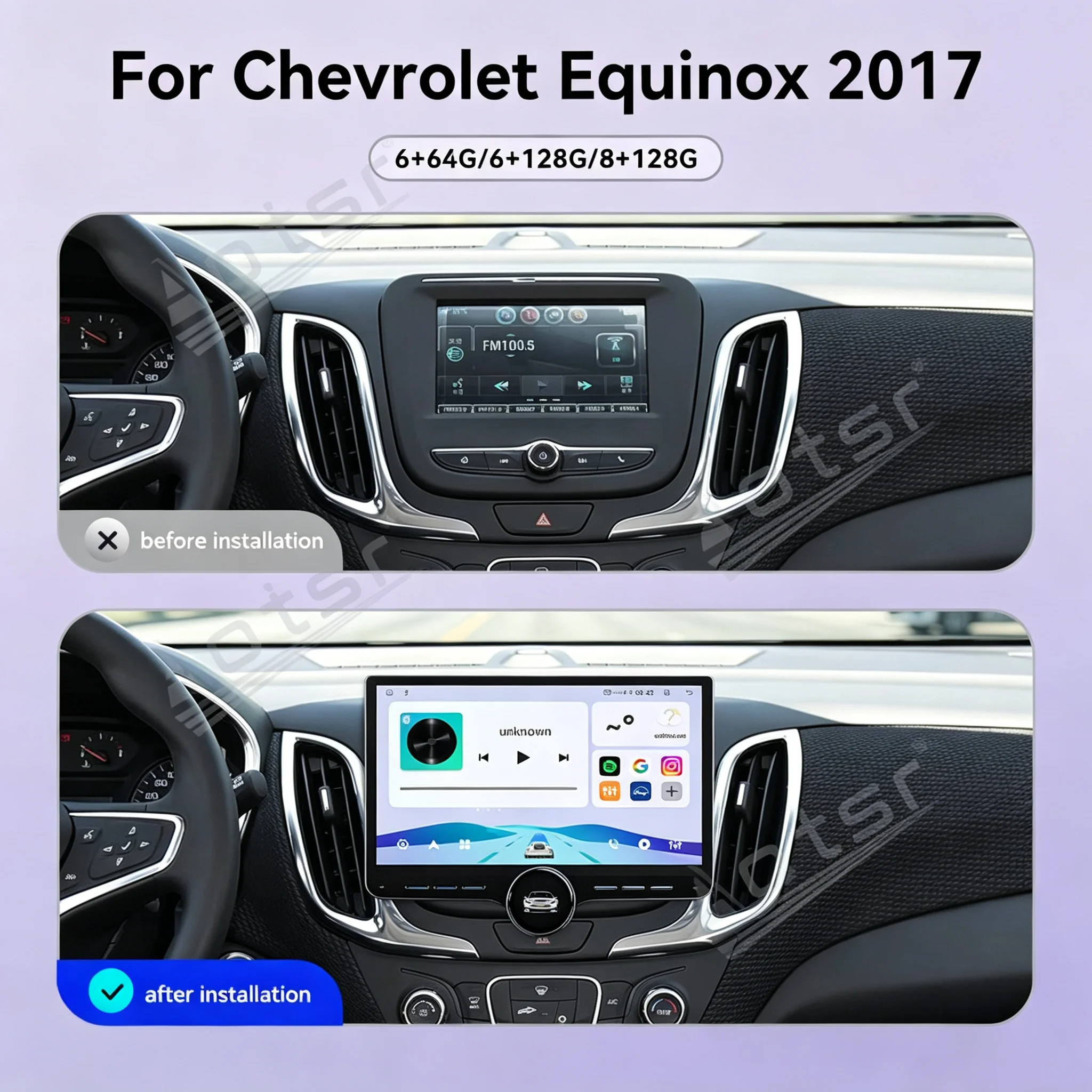 Radio Tape Recorder For Chevrolet Equinox 2017 11.5 Inch Android 15 Stereo Head Unit Car GPS Navigation Wireles Android Auto