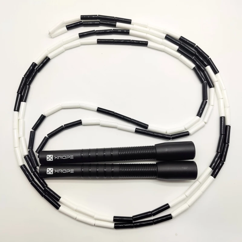 NEVERTOOLATE XROPE ABS 7mm hard beads jump skipping rope beaded skip rope Professional competition 2.9 meter long handle