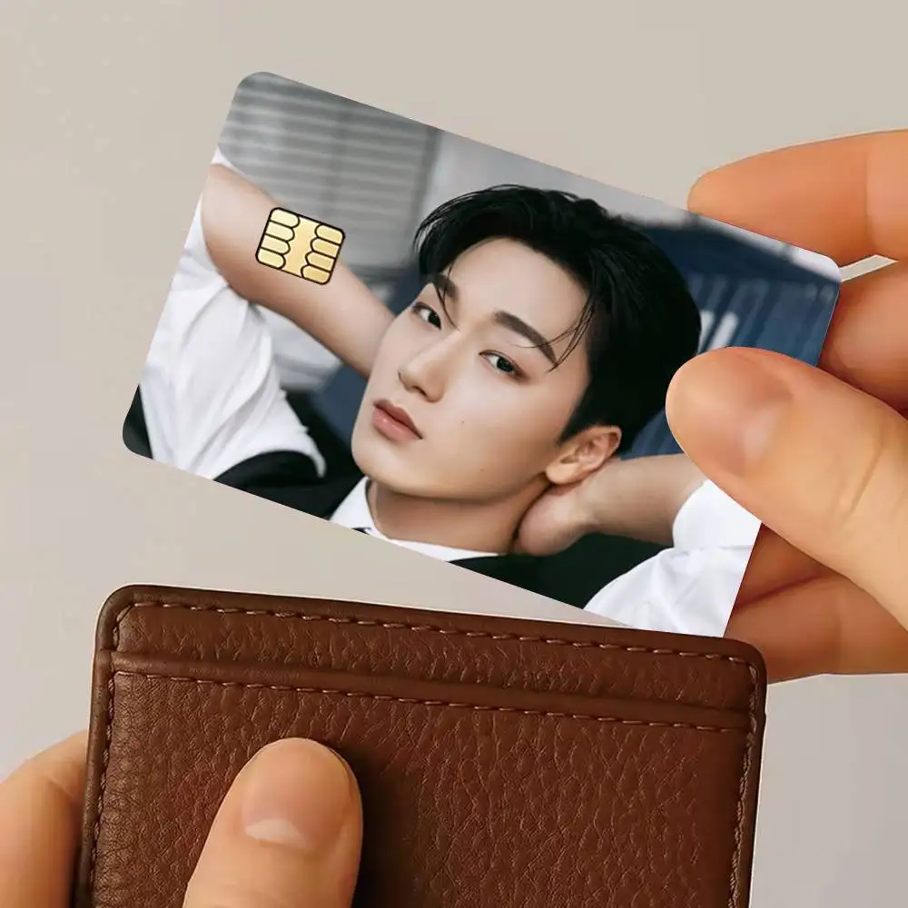 Choi S-San A-Ateez  Credit Card HD Stickers Game Card Decal Small Chip Waterproof Sticker Gift