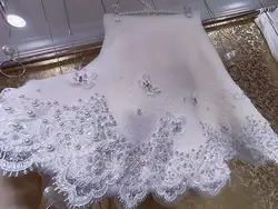 High end Heavy Industry Lace Embroidery Pearls Beaded Autumn Winter Skirt Women's Chic Faux Fur Knitted Half Skirt Woman Clothes