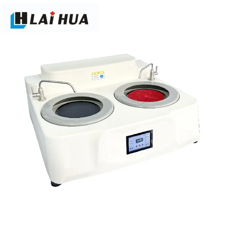 Lab Double Disc grinding and polishing machine metallographic Metal Metallurgy grinder and polisher for further observation