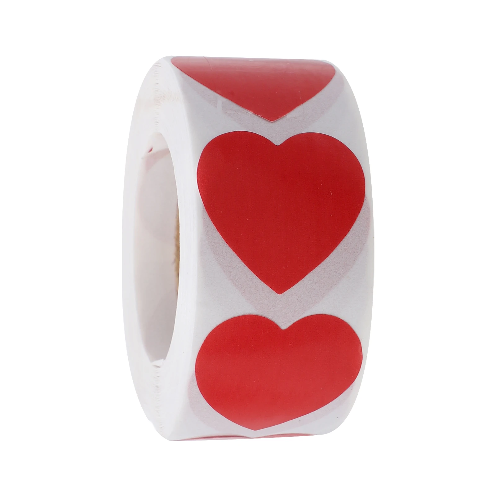 

500 Heart Stickers 25mm Red Self Adhesive Labels Valentine DIY Crafts Gift Bags Cards Envelopes Decorative Tags Mini Sealing