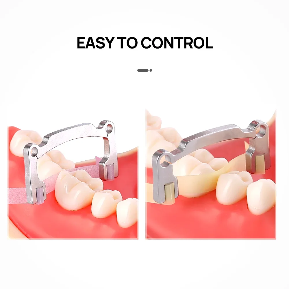 2Pcs/Set Dental Resin Polishing Strip Holder High Crown Low Crown for Teeth Grinding Sanding Shaping Polishing Assistant Tools