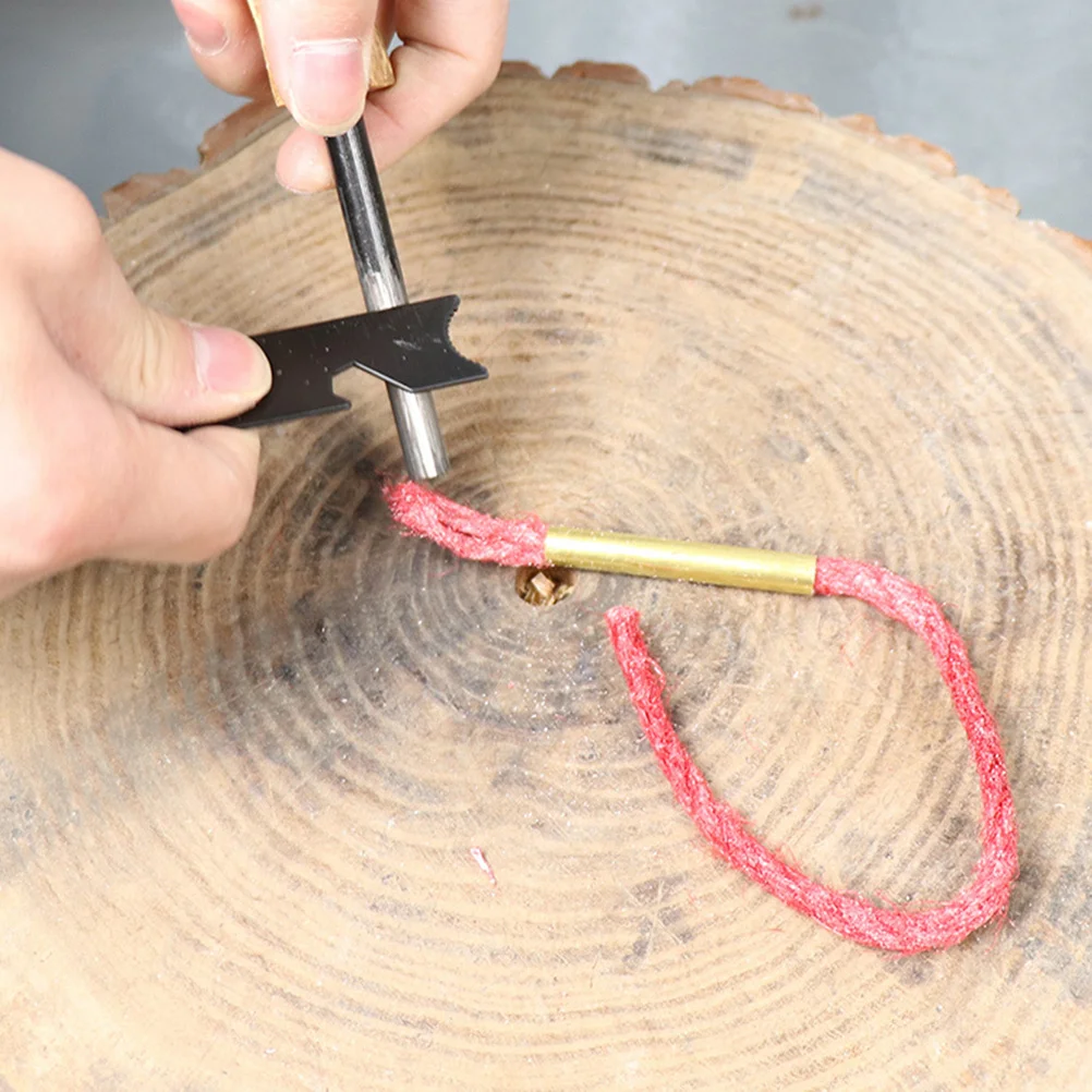 

4Pcs Fire Starter Rope Waxed Jute Cord with Aluminum Sleeve for Camping Hiking Outdoor Grill Flame Ignition Tool