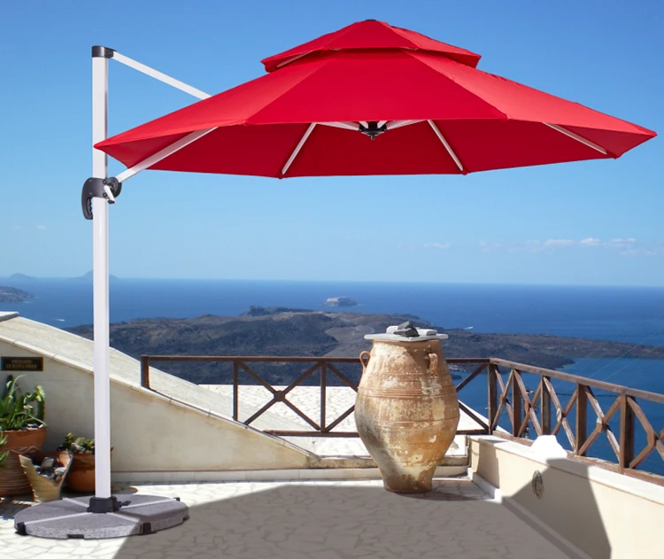 مطعم مقهى في الهواء الطلق فندق تجاري فاخر مظلة فناء مظلة كبيرة كبيرة الحجم حديقة مظلة الشمس الشاطئ