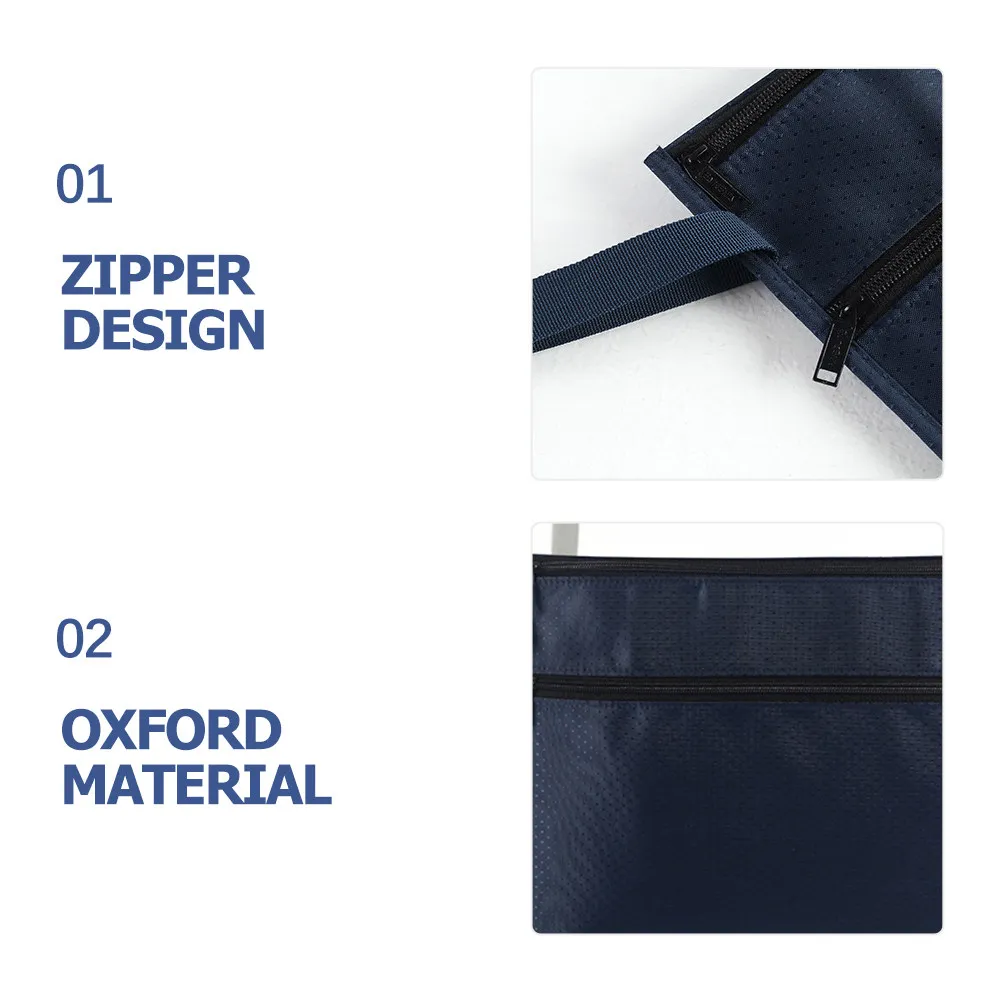 

Водонепроницаемый файловый органайзер на молнии из ткани Оксфорд для хранения писем, документов, фотографий, удостоверений личности