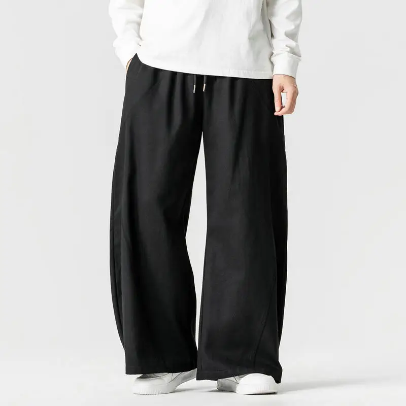 

Streetwear Men Wide Leg Pants Harajuku Vintage Jogger Pants Male Casual Baggy Men Harem Pants Oversized Trousers Big Size 5XL