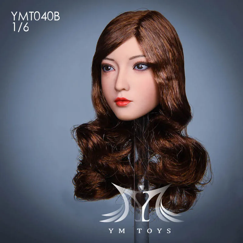 YMTOYS YMT040 1/6 Female Xia Head Sculpt Soldier Head Carving Model Fit 12'' TBL PH Suntan Action Figure Body Dolls Collection