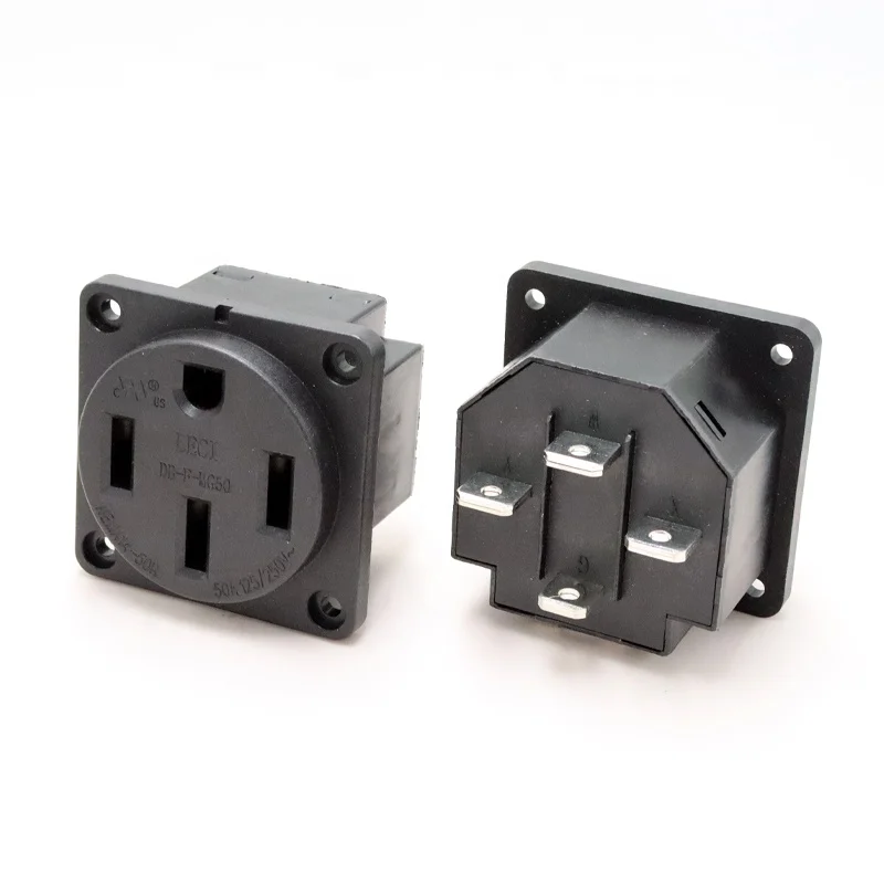 

NEMA 14-50R Receptacle 50 Amp RV Power Inlet Socket Outdoor Power Outlet Box Generator Compatible Plugs & Sockets Product