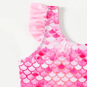 Kızlar, Mermaid Baskı Mayo ile bir etek, plaj, Çocuk mayo, mayo için yaz, marka-yeni, 1 pc. O kadar güzel mayo için en iyi 10 satış-no. 9