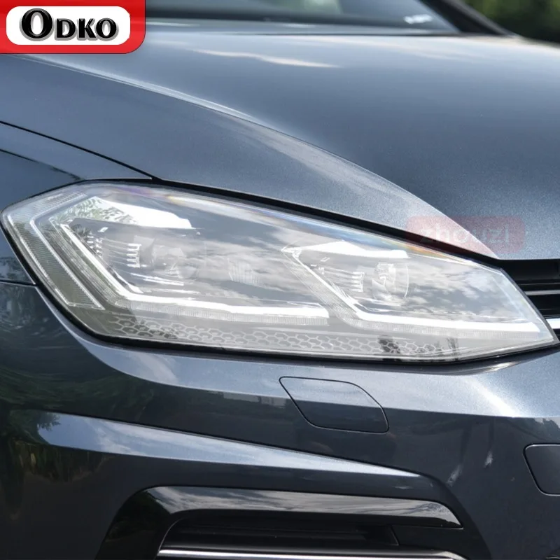 

Черная защитная пленка для автомобильных фар, прозрачная наклейка из ТПУ для заднего фонаря для Volkswagen VW Golf 7 Golf 8 MK7 12-22, аксессуары