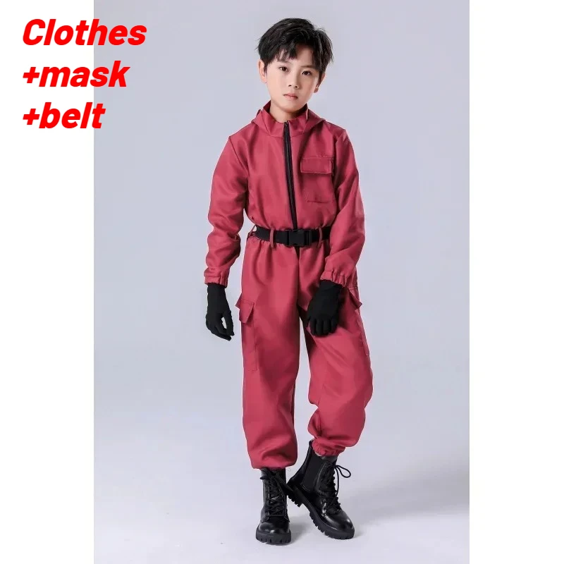 

New Halloween Paper Note House Cosplay Game Clothes Adult and Children Role Play Clown Onesie Performance Costumes