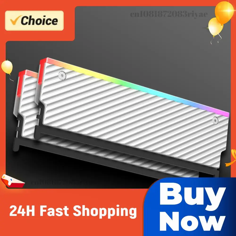 

Кулер для оперативной памяти DDR 5В 3PIN ARGB с поддержкой Aura Sync, из алюминиевого сплава, с термопрокладкой для настольных ПК (DDR2, DDR3, DDR4, DDR5)