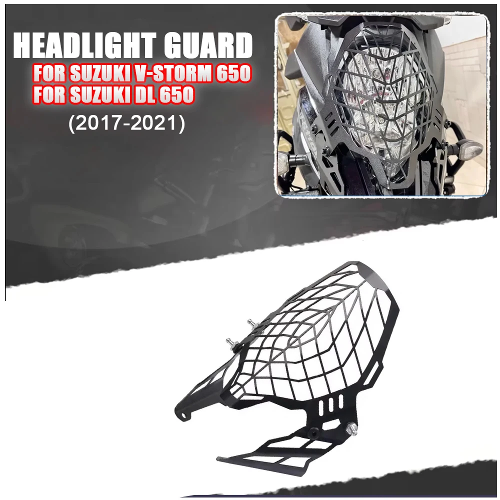 

For SUZUKI V-STORM 650 DL650 Vstrom 650 Vstrom650 2017 2018 2019 2020 2021 Headlight Guard Protector Grille Cover Motorcycl