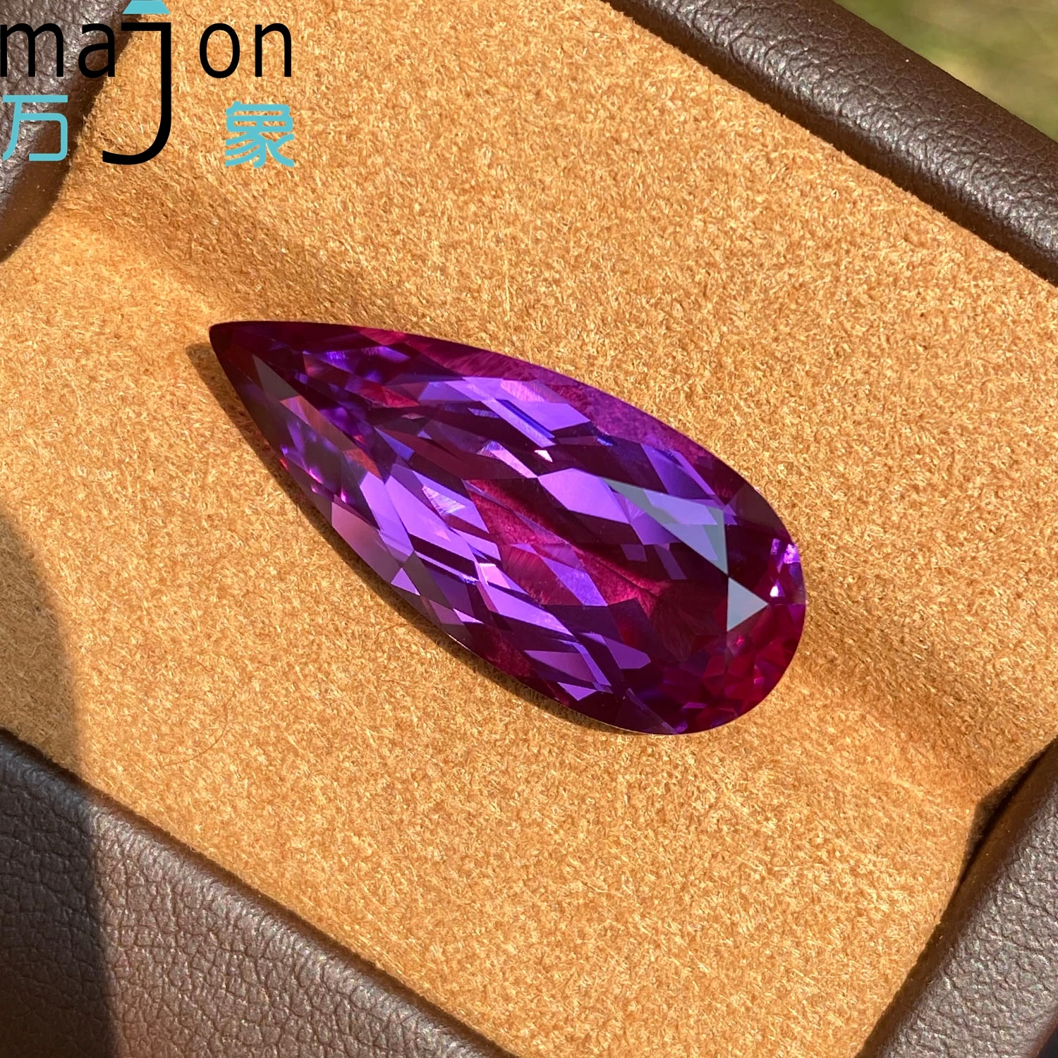 

Выращен в лаборатории сапфир, фиолетово-красный цвет, подвески в форме груши, материалы для изготовления ювелирных изделий своими руками, на выбор, сертификат AGL