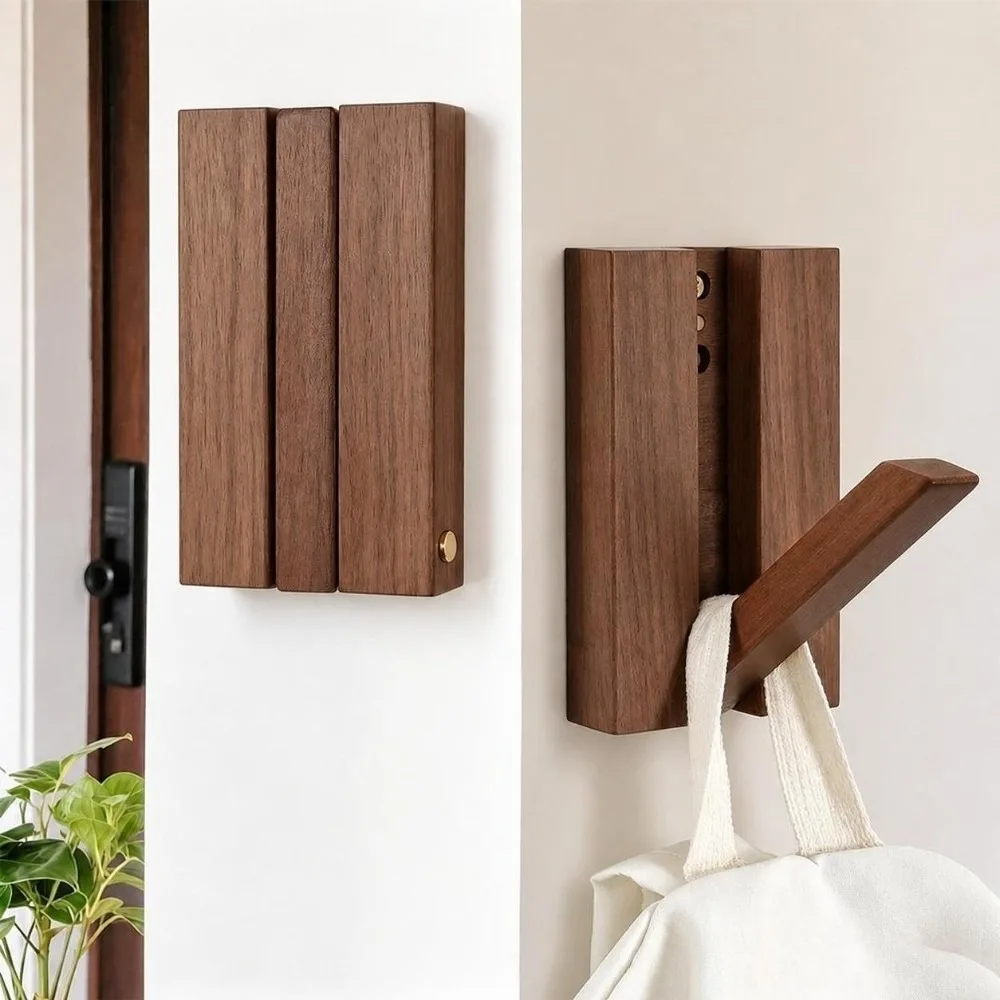 Durable Wooden Metal Bookends Wall-Mounted Foldable Book Stopper Piano Key Design Book Supports Office School Home