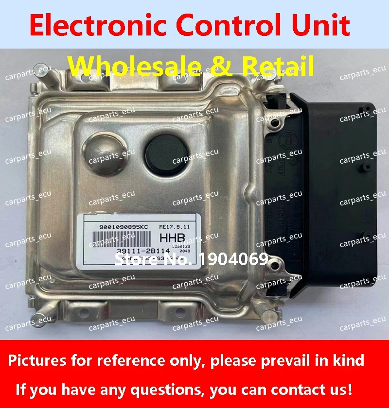 

39111-2B114 HHB For Hyundai Elantra Rena Car Engine Computer Board 39130-2B390 HEA ECU 39133-2B391 474 ME17.9.11